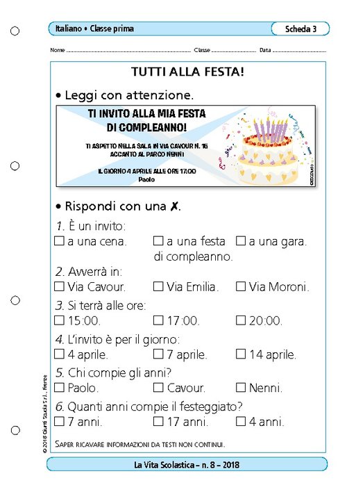 Tutti alla festa! | Giunti Scuola Tutti alla festa! | Giunti Scuola