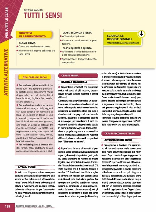 Tutti i sensi | Giunti Scuola Tutti i sensi | Giunti Scuola