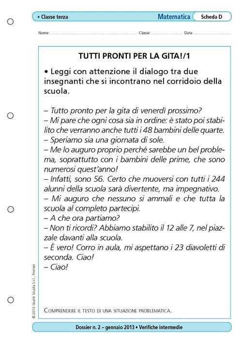 Tutti pronti per la gita!/1 | Giunti Scuola