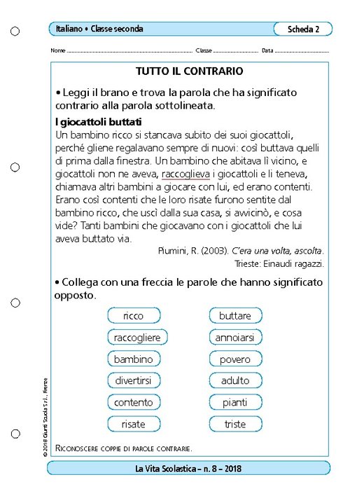 Tutto il contrario | Giunti Scuola Tutto il contrario | Giunti Scuola