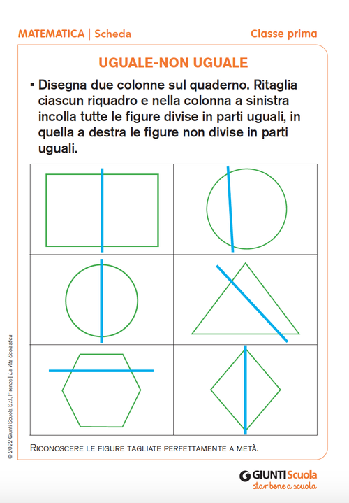 Uguale-non uguale | Giunti Scuola