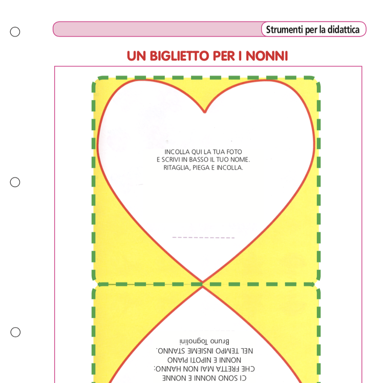 Un biglietto per i nonni | Giunti Scuola Un biglietto per i nonni | Giunti Scuola