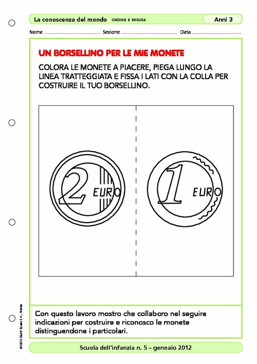 Un borsellino per le mie monete | Giunti Scuola Un borsellino per le mie monete | Giunti Scuola