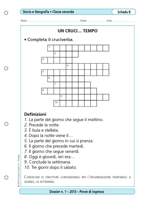 Un cruci...tempo | Giunti Scuola Un cruci...tempo | Giunti Scuola