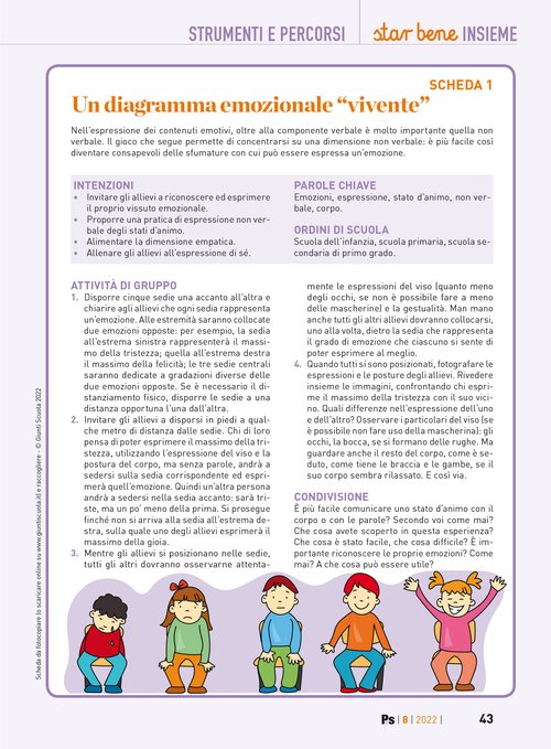 Un diagramma emozionale “vivente” | Giunti Scuola