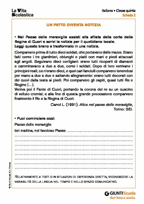 Un fatto diventa notizia | Giunti Scuola Un fatto diventa notizia | Giunti Scuola
