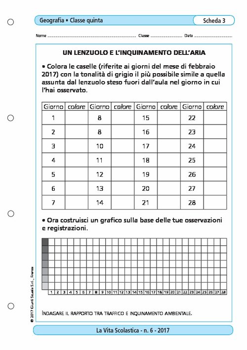 Un lenzuolo e l'inquinamento dell'aria | Giunti Scuola Un lenzuolo e l'inquinamento dell'aria | Giunti Scuola
