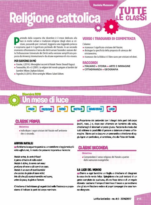 Un mese di luce - Diritti per tutti | Giunti Scuola Un mese di luce - Diritti per tutti | Giunti Scuola