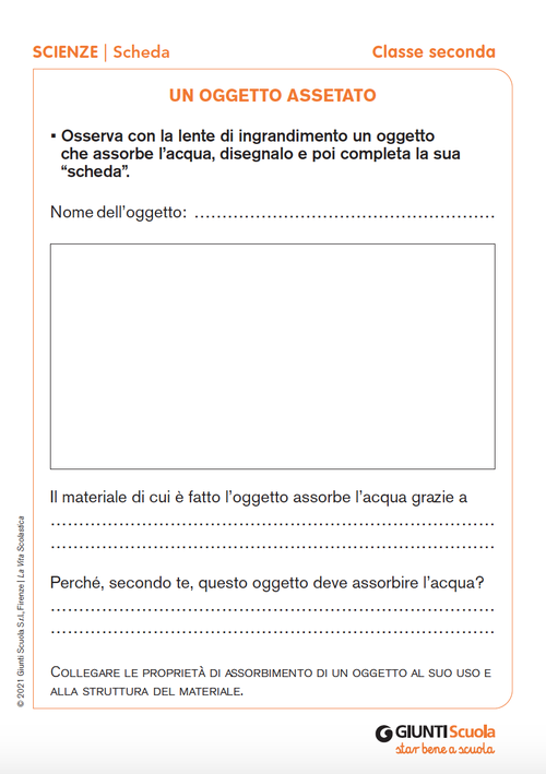 Un oggetto “assetato” | Giunti Scuola Un oggetto “assetato” | Giunti Scuola