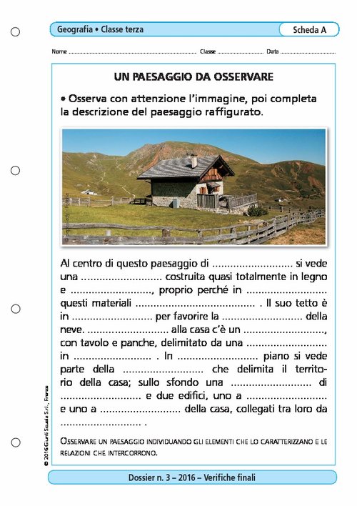Un paesaggio da osservare | Giunti Scuola Un paesaggio da osservare | Giunti Scuola