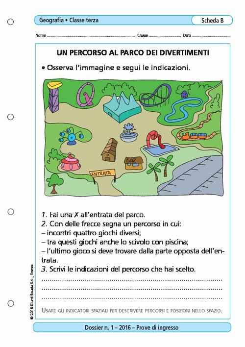 Un percorso al parco dei divertimenti | Giunti Scuola