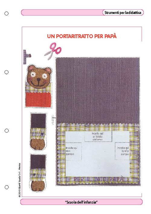 Un portaritratto per papà | Giunti Scuola Un portaritratto per papà | Giunti Scuola