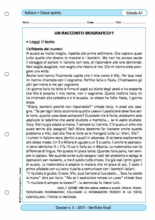 Un racconto biografico/1 | Giunti Scuola Un racconto biografico/1 | Giunti Scuola
