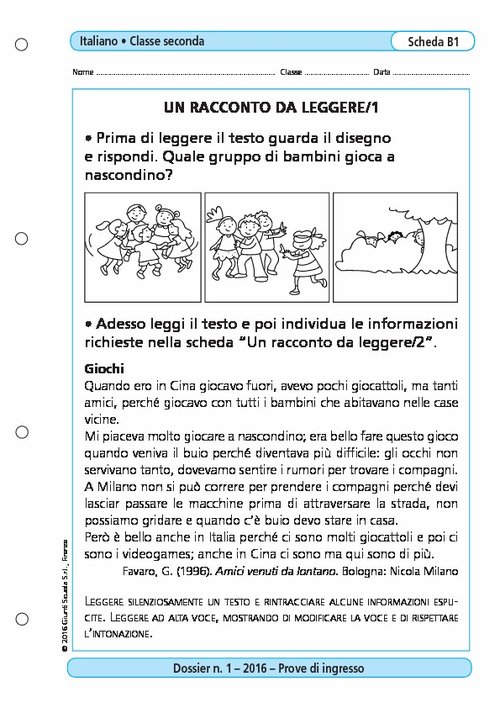 Un racconto da leggere/1 | Giunti Scuola Un racconto da leggere/1 | Giunti Scuola