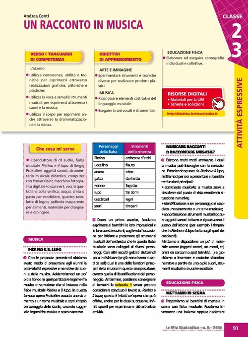 Un racconto in musica | Giunti Scuola Un racconto in musica | Giunti Scuola