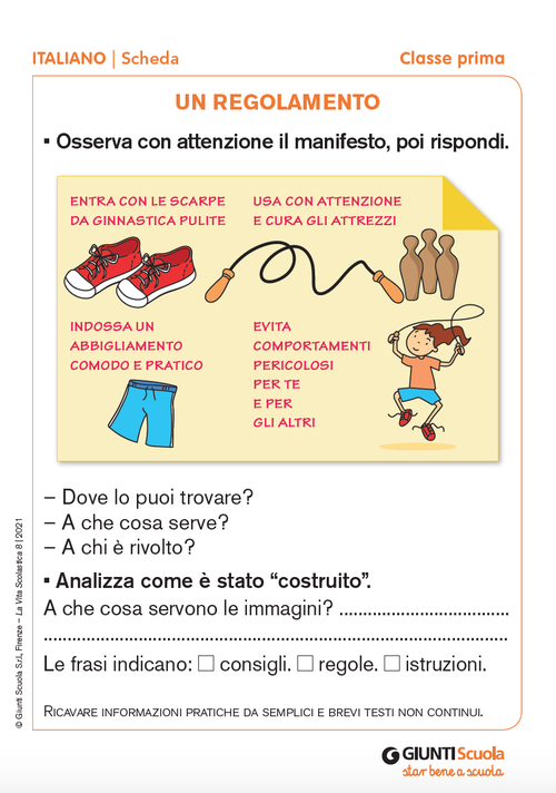 Un regolamento | Giunti Scuola