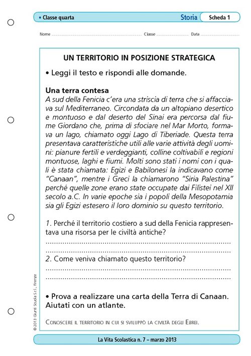 Un territorio in posizione strategica | Giunti Scuola Un territorio in posizione strategica | Giunti Scuola