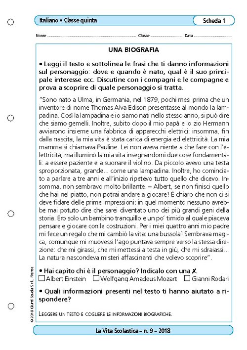 Una biografia | Giunti Scuola Una biografia | Giunti Scuola