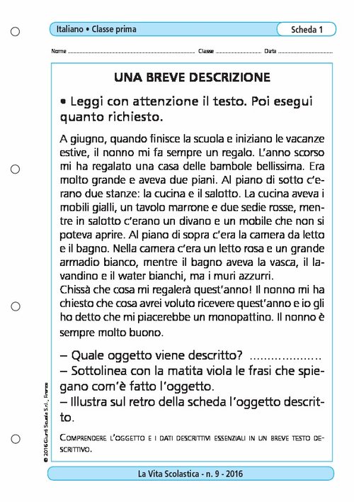 Una breve descrizione | Giunti Scuola Una breve descrizione | Giunti Scuola