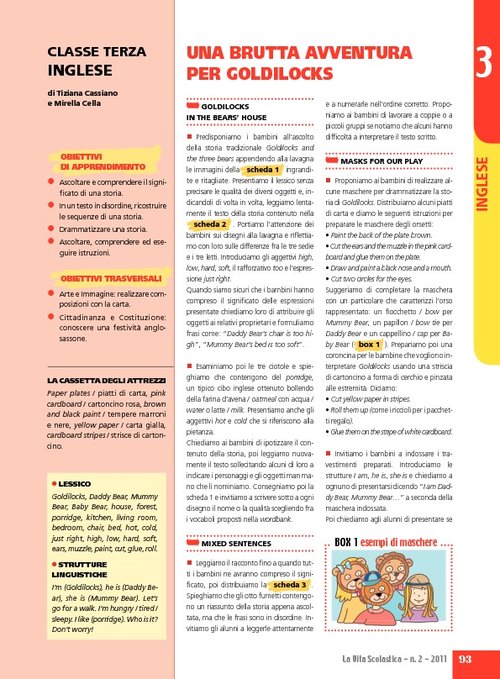 Una brutta avventura per Goldilocks | Giunti Scuola Una brutta avventura per Goldilocks | Giunti Scuola