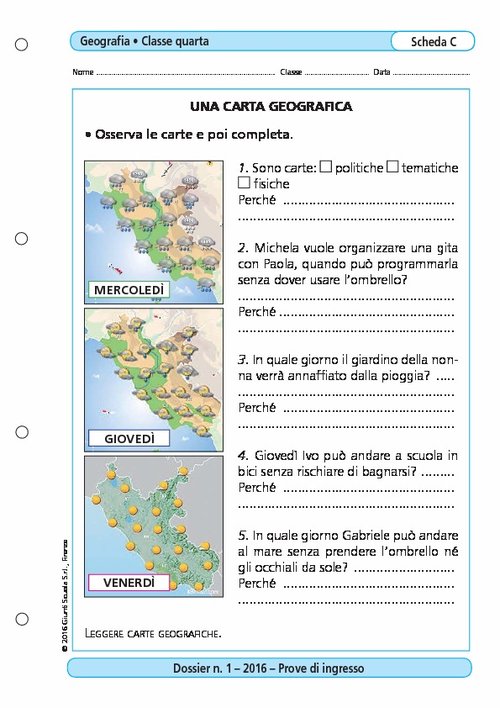 Una carta geografica | Giunti Scuola