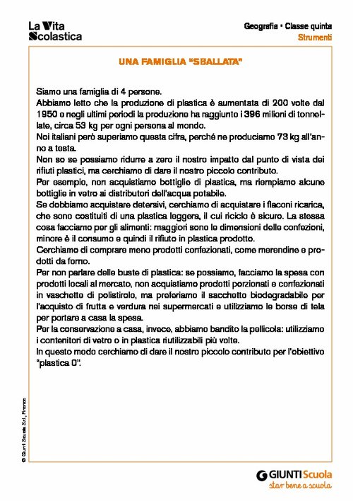 Una famiglia "sballata" | Giunti Scuola Una famiglia "sballata" | Giunti Scuola