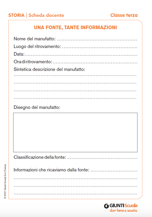Una fonte, tante informazioni | Giunti Scuola Una fonte, tante informazioni | Giunti Scuola