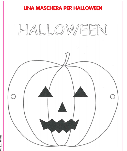 Una maschera per Halloween | Giunti Scuola Una maschera per Halloween | Giunti Scuola