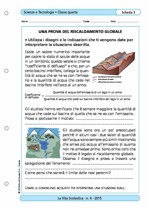 Una prova del riscaldamento globale | Giunti Scuola Una prova del riscaldamento globale | Giunti Scuola