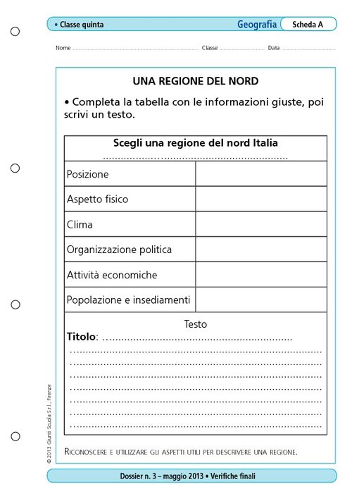 Una regione del nord | Giunti Scuola Una regione del nord | Giunti Scuola