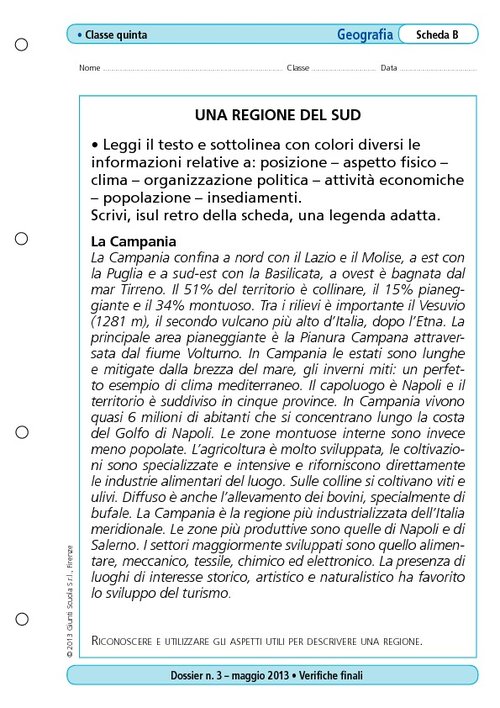 Una regione del sud | Giunti Scuola Una regione del sud | Giunti Scuola