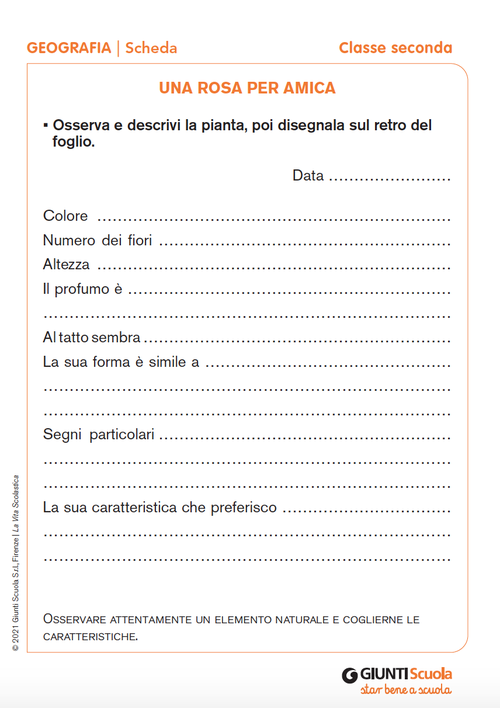 Una rosa per amica | Giunti Scuola Una rosa per amica | Giunti Scuola