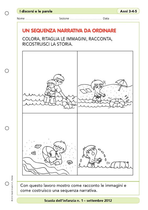 Una sequenza narrativa da ordinare | Giunti Scuola Una sequenza narrativa da ordinare | Giunti Scuola