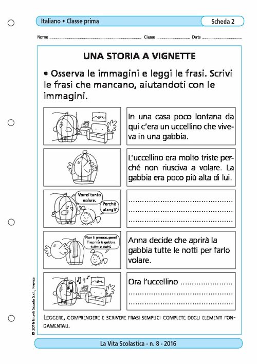 Una storia a vignette | Giunti Scuola Una storia a vignette | Giunti Scuola