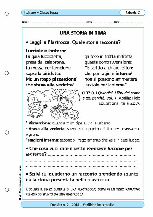 Una storia in rima | Giunti Scuola Una storia in rima | Giunti Scuola