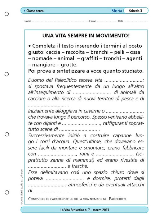 Una vita sempre in movimento! | Giunti Scuola Una vita sempre in movimento! | Giunti Scuola