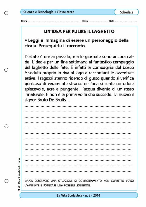 Un'idea per pulire il laghetto | Giunti Scuola Un'idea per pulire il laghetto | Giunti Scuola