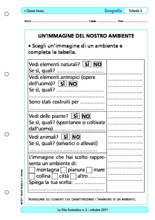Un'immagine del nostro ambiente | Giunti Scuola