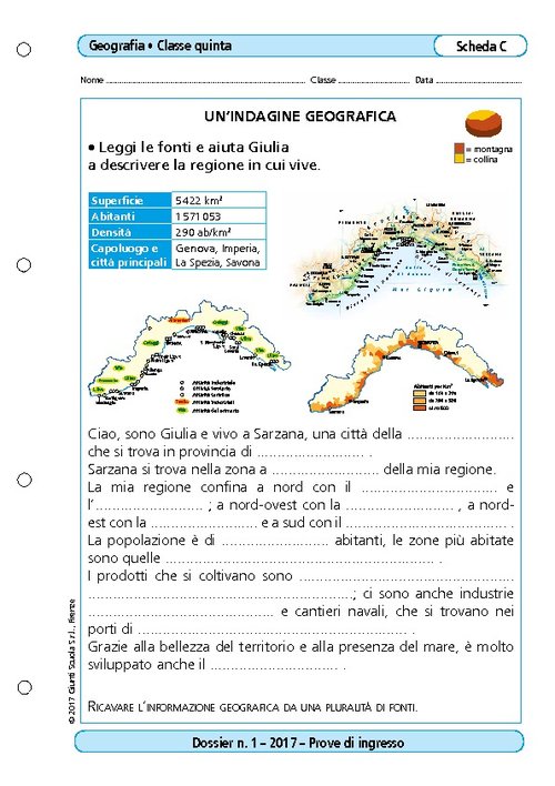 Un'indagine geografica | Giunti Scuola Un'indagine geografica | Giunti Scuola