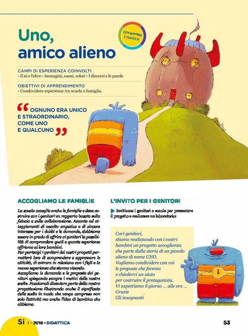 UNO spazio per... accogliere nuovi amici | Giunti Scuola