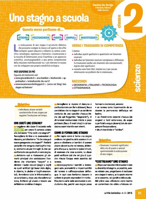 Uno stagno a scuola | Giunti Scuola Uno stagno a scuola | Giunti Scuola