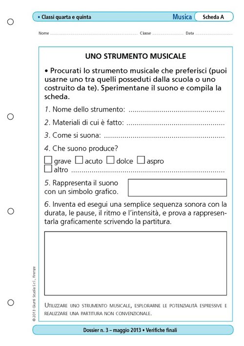 Uno strumento musicale | Giunti Scuola Uno strumento musicale | Giunti Scuola