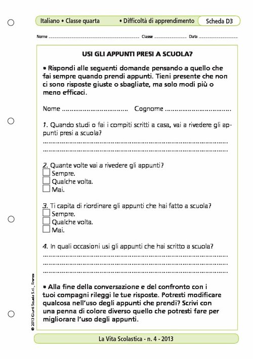 Usi gli appunti presi a scuola? | Giunti Scuola Usi gli appunti presi a scuola? | Giunti Scuola