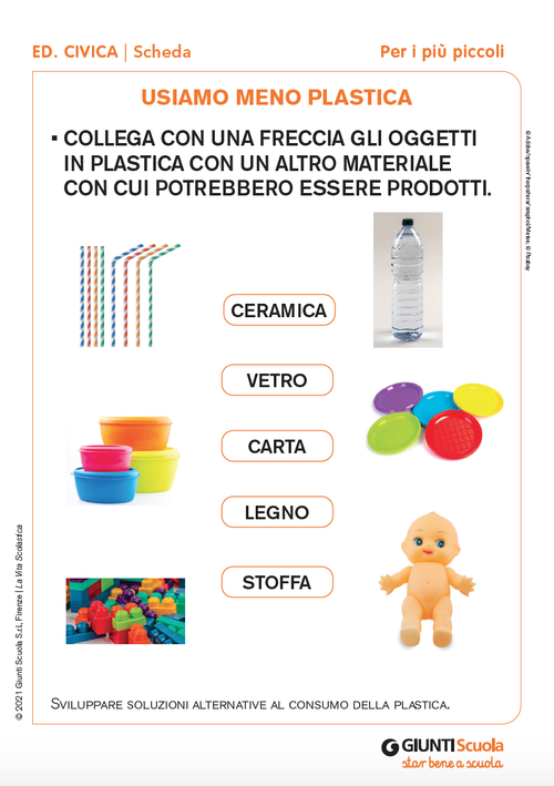 Usiamo meno plastica | Giunti Scuola Usiamo meno plastica | Giunti Scuola