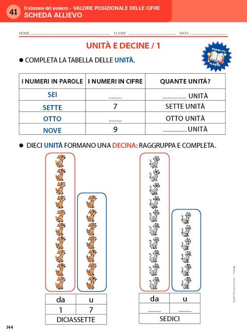 Valore posizionale delle cifre - Discalculia | Giunti Scuola Valore posizionale delle cifre - Discalculia | Giunti Scuola