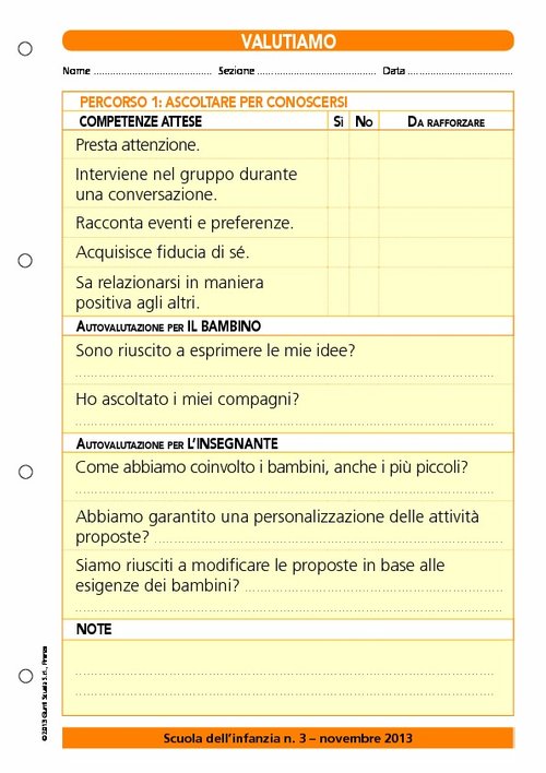 Valutiamo? Percorso 1: ascoltare per conoscersi | Giunti Scuola Valutiamo? Percorso 1: ascoltare per conoscersi | Giunti Scuola