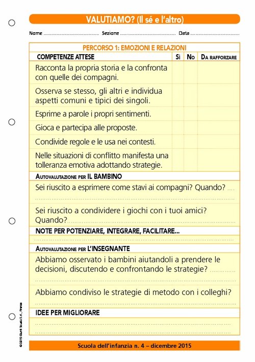 Valutiamo? - Percorso 1: emozioni e relazioni | Giunti Scuola Valutiamo? - Percorso 1: emozioni e relazioni | Giunti Scuola