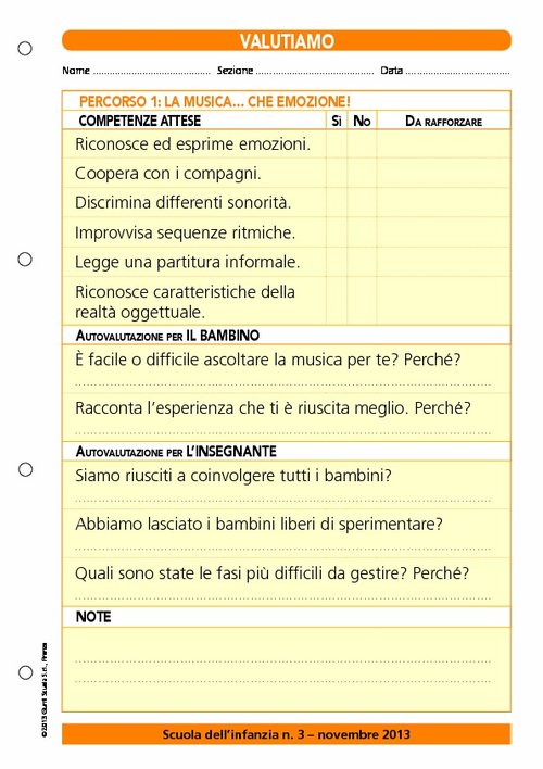 Valutiamo? Percorso 1: la musica... che emozione! | Giunti Scuola Valutiamo? Percorso 1: la musica... che emozione! | Giunti Scuola