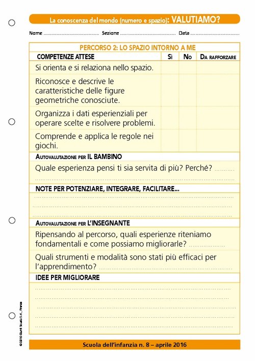 Valutiamo? - Percorso 2: Lo spazio intorno a me | Giunti Scuola Valutiamo? - Percorso 2: Lo spazio intorno a me | Giunti Scuola
