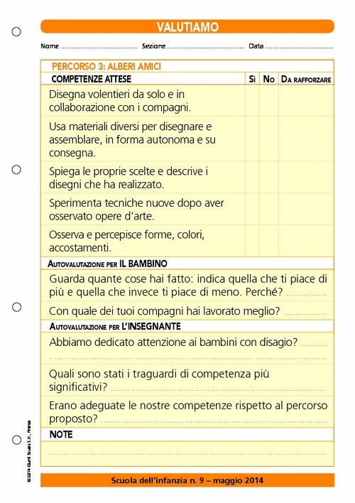 Valutiamo? Percorso 3: alberi amici | Giunti Scuola Valutiamo? Percorso 3: alberi amici | Giunti Scuola